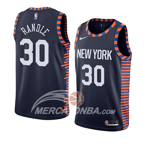 Maglia New York Knicks Julius Randle Citta 2019 Blu